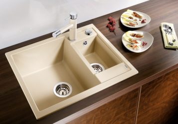 Каменные раковины — Красивое дополнение кухни. 175+(Фото) круглых, квадратных и угловых. Выбираем вместе с нами