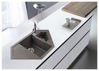 Каменные раковины — Красивое дополнение кухни. 175+(Фото) круглых, квадратных и угловых. Выбираем вместе с нами