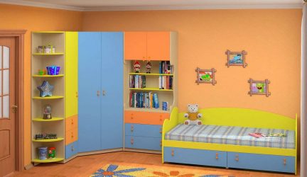 Шкаф в детской комнате: Как не ошибиться с выбором? 205+ (Фото) дизайна с вариантами (шкаф купе, угловые, встроенные)