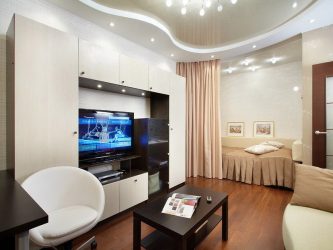 Способы Зонирования комнаты на спальню и гостиную: 195+ Фото Лучших Идей дизайна с примерами