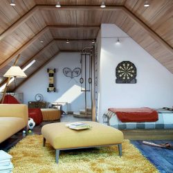 Дизайн Спальни на мансарде — Удивительные идеи: 200+ (Фото) Интерьеров в Современном стиле