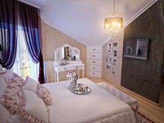 Дизайн Спальни на мансарде — Удивительные идеи: 200+ (Фото) Интерьеров в Современном стиле