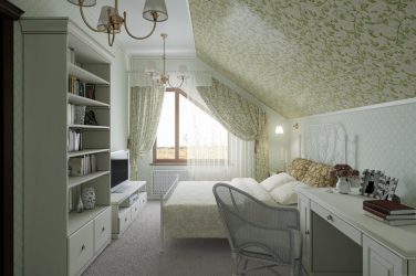 Дизайн Спальни на мансарде — Удивительные идеи: 200+ (Фото) Интерьеров в Современном стиле