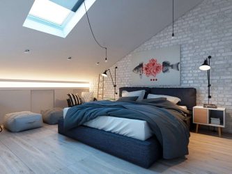 Дизайн Спальни на мансарде — Удивительные идеи: 200+ (Фото) Интерьеров в Современном стиле