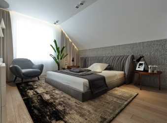 Дизайн Спальни на мансарде — Удивительные идеи: 200+ (Фото) Интерьеров в Современном стиле