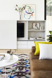 Современные стенки в гостиную (модульная, прямая, угловая, со шкафом) + 370 ФОТО