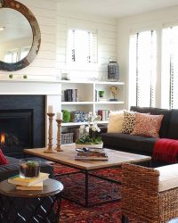 Современные стенки в гостиную (модульная, прямая, угловая, со шкафом) + 370 ФОТО