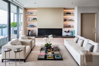 Современные стенки в гостиную (модульная, прямая, угловая, со шкафом) + 370 ФОТО