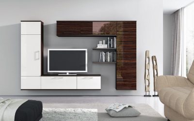 Современные стенки в гостиную (модульная, прямая, угловая, со шкафом) + 370 ФОТО