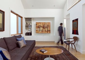 Современные стенки в гостиную (модульная, прямая, угловая, со шкафом) + 370 ФОТО