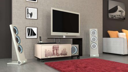 Тумбочки в современном стиле: 200+ (Фото) Оригинальных идей под телевизор (угловые, белые, стеклянные)