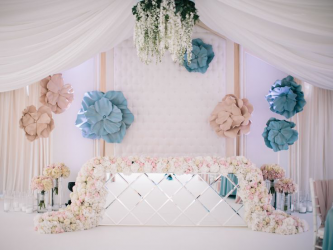 Украшение зала на свадьбу своими руками. Современные идеи дизайна и стильный декор + 175 ФОТО