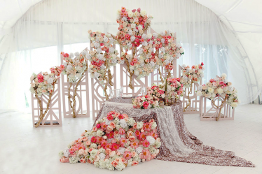 Украшение зала на свадьбу своими руками. Современные идеи дизайна и стильный декор + 175 ФОТО