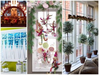 Украшение окон к Новому 2018 году: 170+Фото Идей, которые стоит использовать