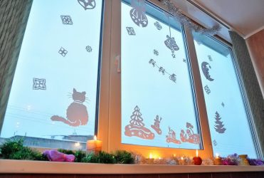 Украшение окон к Новому 2018 году: 170+Фото Идей, которые стоит использовать