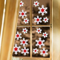 Украшение окон к Новому 2018 году: 170+Фото Идей, которые стоит использовать