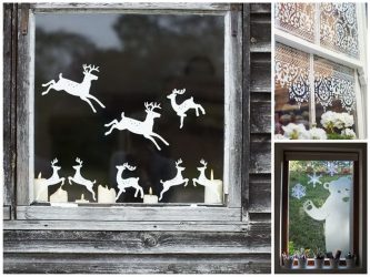 Украшение окон к Новому 2018 году: 170+Фото Идей, которые стоит использовать