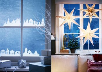 Украшение окон к Новому 2018 году: 170+Фото Идей, которые стоит использовать