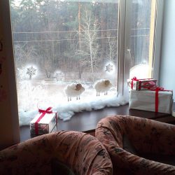 Украшение окон к Новому 2018 году: 170+Фото Идей, которые стоит использовать