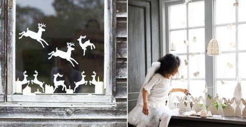 Украшение окон к Новому 2018 году: 170+Фото Идей, которые стоит использовать