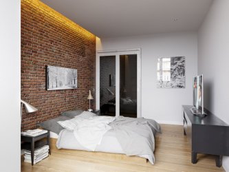 Узкая спальня: Варианты дизайнерского решения. Все тонкости оптимального размещения (115+ Фото)