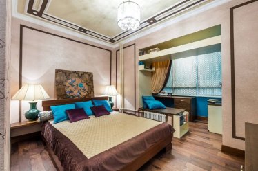 Узкая спальня: Варианты дизайнерского решения. Все тонкости оптимального размещения (115+ Фото)