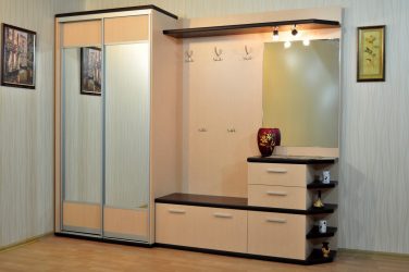 Встроенный шкаф-купе в прихожую. Схемы организации пространства и наполнение + 170 ФОТО дизайна и идей