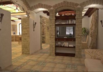 Внутренняя отделка под декоративный камень и кирпич (панели, плитка). Секреты «сильного» интерьера + 215 ФОТО