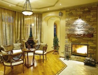 Внутренняя отделка под декоративный камень и кирпич (панели, плитка). Секреты «сильного» интерьера + 215 ФОТО