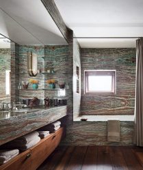 Внутренняя отделка под декоративный камень и кирпич (панели, плитка). Секреты «сильного» интерьера + 215 ФОТО