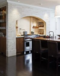 Внутренняя отделка под декоративный камень и кирпич (панели, плитка). Секреты «сильного» интерьера + 215 ФОТО