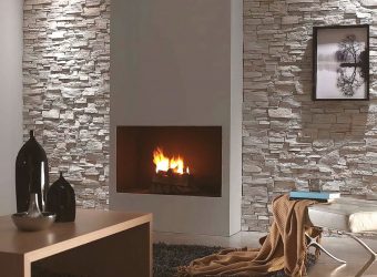 Внутренняя отделка под декоративный камень и кирпич (панели, плитка). Секреты «сильного» интерьера + 215 ФОТО