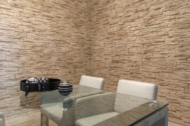 Внутренняя отделка под декоративный камень и кирпич (панели, плитка). Секреты «сильного» интерьера + 215 ФОТО