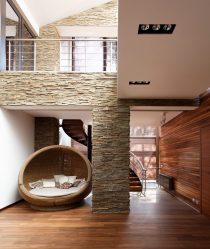 Внутренняя отделка под декоративный камень и кирпич (панели, плитка). Секреты «сильного» интерьера + 215 ФОТО