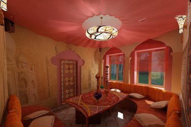 Оформление в восточном стиле: Изящество и восторг в интерьере. 215+ (Фото) утонченного дизайна (в кухне, гостиной, спальне)