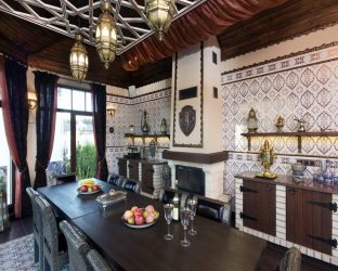 Оформление в восточном стиле: Изящество и восторг в интерьере. 215+ (Фото) утонченного дизайна (в кухне, гостиной, спальне)