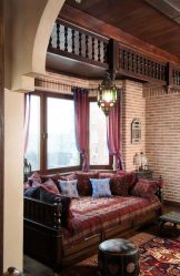 Оформление в восточном стиле: Изящество и восторг в интерьере. 215+ (Фото) утонченного дизайна (в кухне, гостиной, спальне)