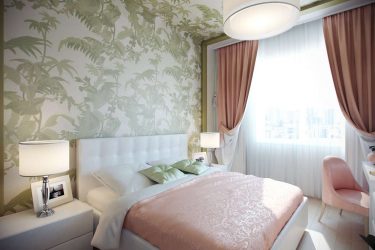 Интерьер спальни зеленого цвета: Как сделать его лучшим местом для отдыха? 175+ (Фото) вариантов Дизайна (шторы, обои, стены)