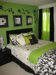 Интерьер спальни зеленого цвета: Как сделать его лучшим местом для отдыха? 175+ (Фото) вариантов Дизайна (шторы, обои, стены)
