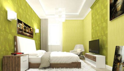 Интерьер спальни зеленого цвета: Как сделать его лучшим местом для отдыха? 175+ (Фото) вариантов Дизайна (шторы, обои, стены)