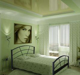 Интерьер спальни зеленого цвета: Как сделать его лучшим местом для отдыха? 175+ (Фото) вариантов Дизайна (шторы, обои, стены)