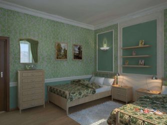 Интерьер спальни зеленого цвета: Как сделать его лучшим местом для отдыха? 175+ (Фото) вариантов Дизайна (шторы, обои, стены)