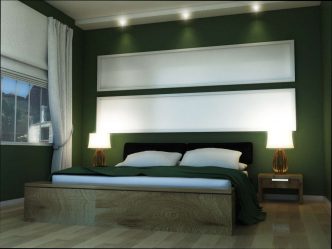 Интерьер спальни зеленого цвета: Как сделать его лучшим местом для отдыха? 175+ (Фото) вариантов Дизайна (шторы, обои, стены)