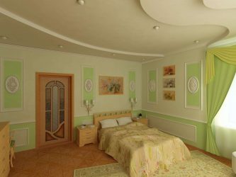 Интерьер спальни зеленого цвета: Как сделать его лучшим местом для отдыха? 175+ (Фото) вариантов Дизайна (шторы, обои, стены)