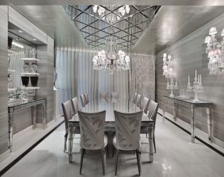 Зеркальный потолок: Особенности интерьерного решения (в ванной, гостиной, прихожей). Блестящая отделка для эффектного дизайна