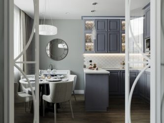 Зеркало на кухне — Увеличиваем пространство. Где разместить? Как подобрать? Как оформить? Выбираем оптимальные варианты (на стене, над полкой, над столом, на фартуке)