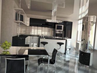 Зеркало на кухне — Увеличиваем пространство. Где разместить? Как подобрать? Как оформить? Выбираем оптимальные варианты (на стене, над полкой, над столом, на фартуке)