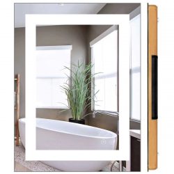 Зеркало в ванную с Подсветкой (200+ Фото): Практичность и оригинальность идеи. Выбираем дополнительные аксессуары (розетка/часы/подогрев)