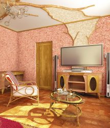 Жидкие обои для стен (+150 Фото). Как наносить, преимущества и недостатки материала